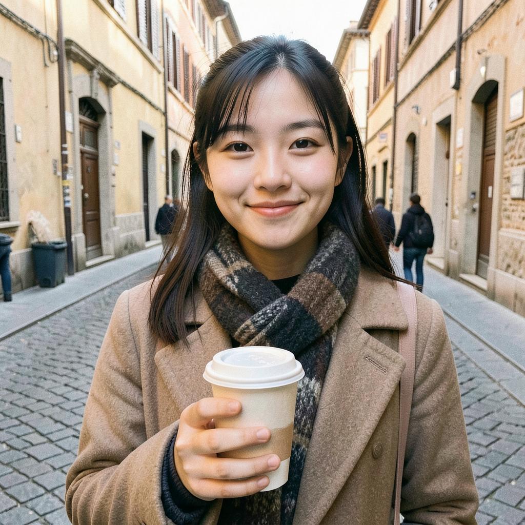 Aiko T., student from Japan studying in Padua