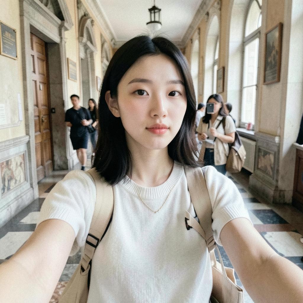 Jiwoo P., student from South Korea studying in Rome